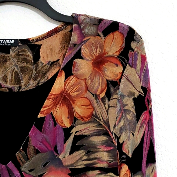 Mark Singer Softwear floral print tropical Hawai'i Med - Picture 2 of 8